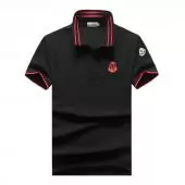 moncler tee shirt m-3xl pas cher polo badge embroidered isp noir rouge